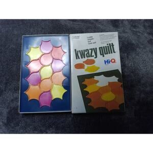 Vintage 1977 Kwazy Quilt Hi-Q Puzzle Board Game by Gabriel Toys - Very Good